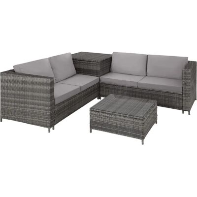tectake Rattan Lounge Siena - 404625 tectake Rattan Lounge Siena - 404625