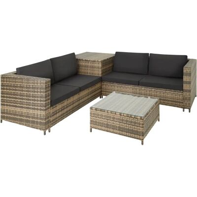 tectake Rattan Lounge Siena - 404627 tectake Rattan Lounge Siena - 404627