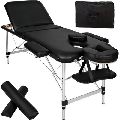 TecTake Massage Table - Adjustable, Foldable, Black TecTake Massage Table - Adjustable, Foldable, Black