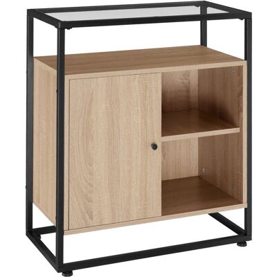 Tectake Coventry 70x38x80,5cm - Industriální Dřevěná Skříň ve Světle Ořechové Tectake Coventry 70x38x80,5cm - Industriální Dřevěná Skříň ve Světle Ořechové