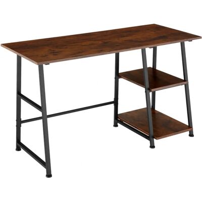Bureau Industriel Foncé Paisley de Tectake - 120x50cm - Publicité Bureau Industriel Foncé Paisley de Tectake - 120x50cm - Publicité