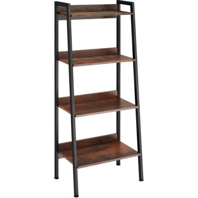 Tectake Industrial Shelving - 57.5x34x138cm - Dark Wood - Shelf Tectake Industrial Shelving - 57.5x34x138cm - Dark Wood - Shelf