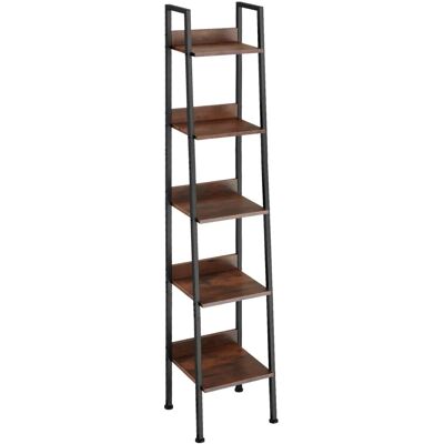 Étagère Industrielle Tectake - Bois Foncé - 35,5x31,5x170,5cm - Publicité Étagère Industrielle Tectake - Bois Foncé - 35,5x31,5x170,5cm - Publicité