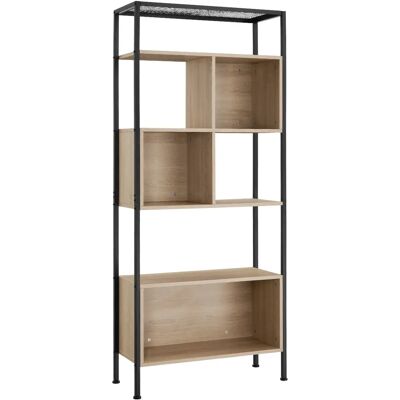 Estantería Hastings Tectake - Madera industrial - 75x31x170.5cm Estantería Hastings Tectake - Madera industrial - 75x31x170.5cm