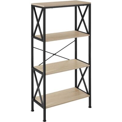 Tectake Barry Regal Licht Eiche - Industrielle Regale Tectake Barry Regal Licht Eiche - Industrielle Regale