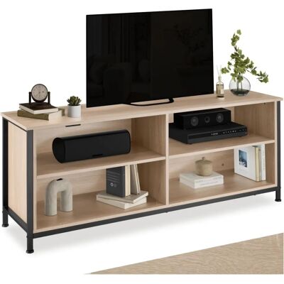 Tectake Navan TV-Schrank - Verstellbare Regale - Hell Eiche Tectake Navan TV-Schrank - Verstellbare Regale - Hell Eiche