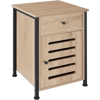 Tectake Waterford Nachttisch - Hell Eichen Sonoma - Industriell Stil Tectake Waterford Nachttisch - Hell Eichen Sonoma - Industriell Stil