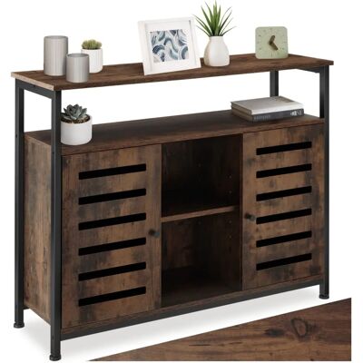 Tectake Warrington Credenza - Bois Industriel Sombre - Publicité Tectake Warrington Credenza - Bois Industriel Sombre - Publicité