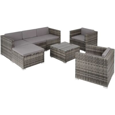 tectake TT404785 Zestaw Ogrodowy - Modułowy, Odporność na UV, Stalowa Rama tectake TT404785 Zestaw Ogrodowy - Modułowy, Odporność na UV, Stalowa Rama