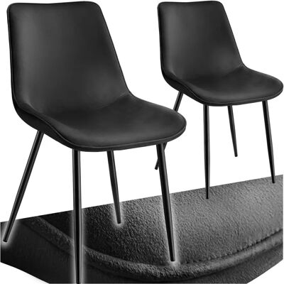 Chaises de salle à manger Monroe TECTAKE - Velours élégant, Ergonomiques, Stables - Publicité Chaises de salle à manger Monroe TECTAKE - Velours élégant, Ergonomiques, Stables - Publicité