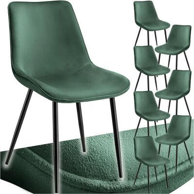 Chaises de salle à manger Monroe en velours - Design moderne - Publicité Chaises de salle à manger Monroe en velours - Design moderne - Publicité