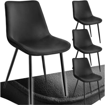 Chaises de salle à manger Monroe en velours - Design moderne - Publicité Chaises de salle à manger Monroe en velours - Design moderne - Publicité