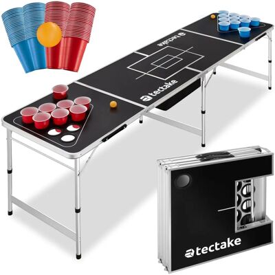 TecTake GmbH Beer pong bord, Ball Blitz - höhdejusterbart og sammenleggbart - schwarz TecTake GmbH Beer pong bord, Ball Blitz - höhdejusterbart og sammenleggbart - schwarz