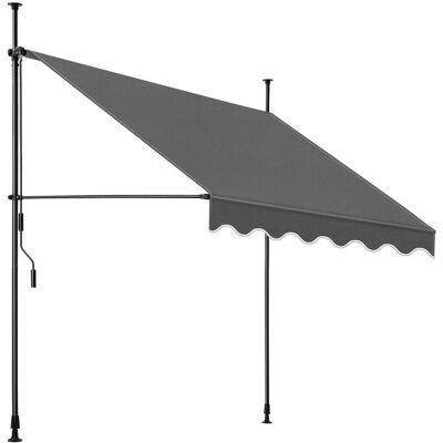 TECTAKE - Napellenző - Black/Gray - 150x180 cm - awning TECTAKE - Napellenző - Black/Gray - 150x180 cm - awning