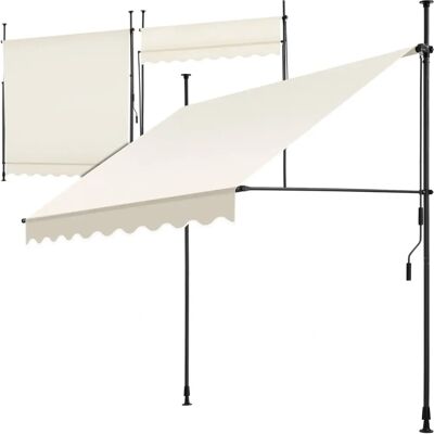 Tectake - Store pliable réglable pour balcon - Manuel portable pour terrasse - Publicité Tectake - Store pliable réglable pour balcon - Manuel portable pour terrasse - Publicité