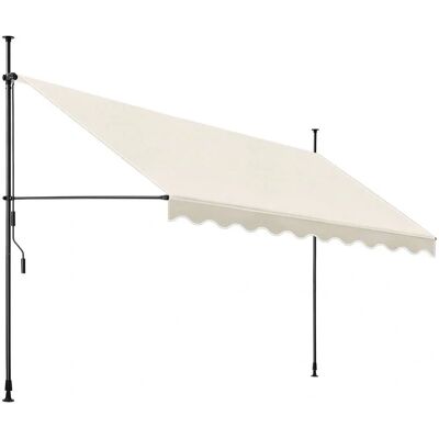 TECTAKE - Balkon-Markise mit Handkurbel - 350 x 180 cm - Beige - Awning TECTAKE - Balkon-Markise mit Handkurbel - 350 x 180 cm - Beige - Awning
