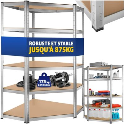 Étagère robuste en acier Tectake - 180x89,5x89,5cm - 875kg - Publicité Étagère robuste en acier Tectake - 180x89,5x89,5cm - 875kg - Publicité