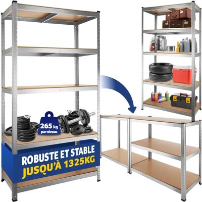 Tectake Heavy-Duty Steel Shelving - 180x90x40cm - 1325kg Tectake Heavy-Duty Steel Shelving - 180x90x40cm - 1325kg