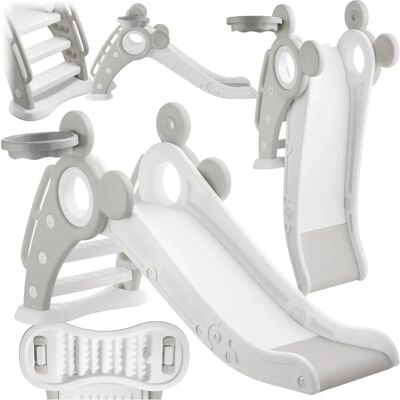 Tectake Joy Kinder Rutsche, faltbar, mit Basketballkorb Tectake Joy Kinder Rutsche, faltbar, mit Basketballkorb