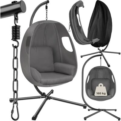 Tectake - Fauteuil suspendu Anika avec Support et Coussin - Intérieur/Extérieur - 160kg - Publicité Tectake - Fauteuil suspendu Anika avec Support et Coussin - Intérieur/Extérieur - 160kg - Publicité