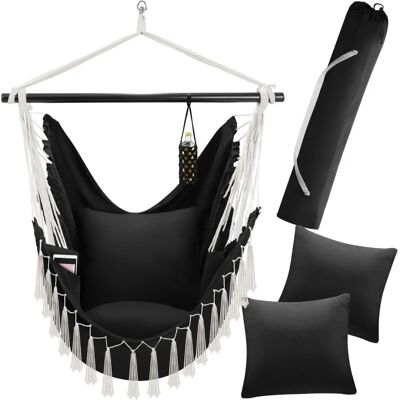 Tectake - Boho-Stil Hängesessel Malika - 150kg Belastbar Tectake - Boho-Stil Hängesessel Malika - 150kg Belastbar