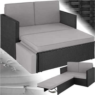 TECTAKE Outdoor Lounge Set - Gray - Stylish Weatherproof Garden Furniture TECTAKE Outdoor Lounge Set - Gray - Stylish Weatherproof Garden Furniture