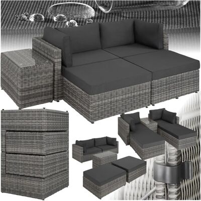 Tectake Gartenlounge San Domino mit Aluminiumrahmen - Hellgrau/Dunkelgrau Tectake Gartenlounge San Domino mit Aluminiumrahmen - Hellgrau/Dunkelgrau