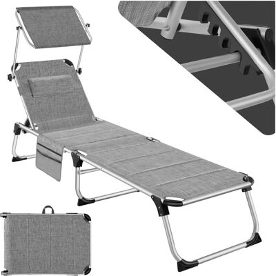 Tectake Lorella Tumbona Plegable - Ajustable, Transpirable, Resistente a la Intemperie Tectake Lorella Tumbona Plegable - Ajustable, Transpirable, Resistente a la Intemperie
