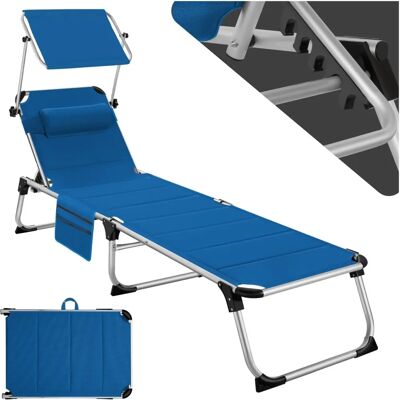 Tectake Lorella Tumbona Plegable con Techo Solar Ajustable Tectake Lorella Tumbona Plegable con Techo Solar Ajustable