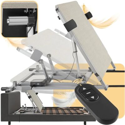 Tectake Relevador électrique - Réglable, Moteur silencieux, Gris - Publicité Tectake Relevador électrique - Réglable, Moteur silencieux, Gris - Publicité