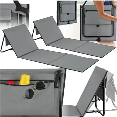 Tectake Mina Strandmatte Set - Verstellbar, Klappbar, Langlebig Tectake Mina Strandmatte Set - Verstellbar, Klappbar, Langlebig