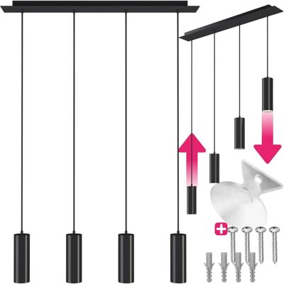 TECTAKE Pendelleuchte Lumea - Industri, Höhenverstellbar, Stahl TECTAKE Pendelleuchte Lumea - Industri, Höhenverstellbar, Stahl