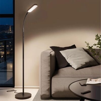 Lampa stojąca LED Prisma od Tectake GmbH - 5 trybów, Dimmbar, Czarna Lampa stojąca LED Prisma od Tectake GmbH - 5 trybów, Dimmbar, Czarna