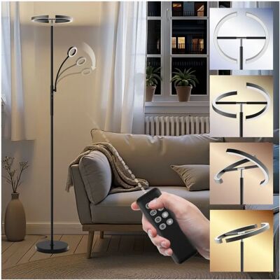 tectake - Auralis - Černá - LED 20W - Floor lamp tectake - Auralis - Černá - LED 20W - Floor lamp
