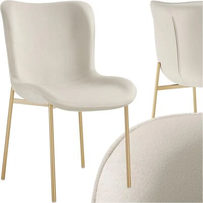Tectake Tessa Samt Sessel - Ergonomischer skandinavischer Stil Tectake Tessa Samt Sessel - Ergonomischer skandinavischer Stil