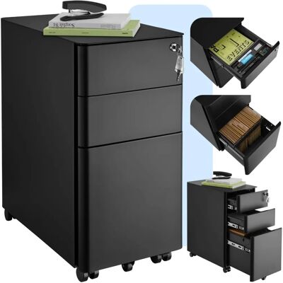 Tectake Parvus File Cabinet - Lockable, 2 Drawers, Hanging File System Tectake Parvus File Cabinet - Lockable, 2 Drawers, Hanging File System