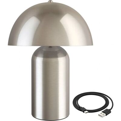 Retro stolní lampa Tectake Nickel mat Kade - Dimmable, Styl 70. let Retro stolní lampa Tectake Nickel mat Kade - Dimmable, Styl 70. let