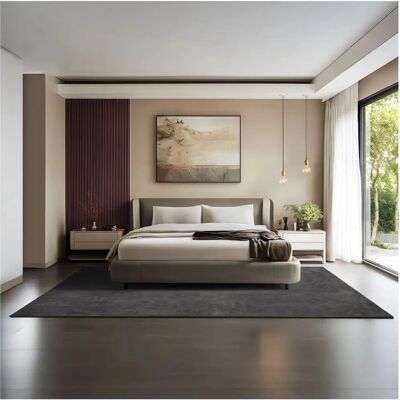 Tectake Soft Zone - Anthrazit Kurzflorteppich - 200x290 cm Tectake Soft Zone - Anthrazit Kurzflorteppich - 200x290 cm