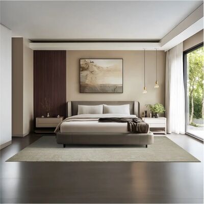 Tectake Soft Zone Kort Flor Tapijt - Zand 200x290 cm Tectake Soft Zone Kort Flor Tapijt - Zand 200x290 cm