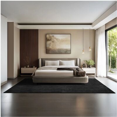 Tectake Soft Zone Carpet - black - 200x290cm - Carpet Tectake Soft Zone Carpet - black - 200x290cm - Carpet