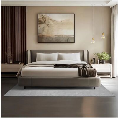 Tectake Soft Zone Carpet - Grey 140 x 200 cm Tectake Soft Zone Carpet - Grey 140 x 200 cm