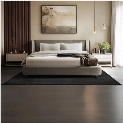 Tectake Soft Zone - zwart kort vloerkleed Tectake Soft Zone - zwart kort vloerkleed