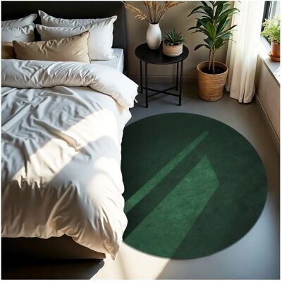 Tectake Soft Zone Green Round Carpet - Carpert Tectake Soft Zone Green Round Carpet - Carpert