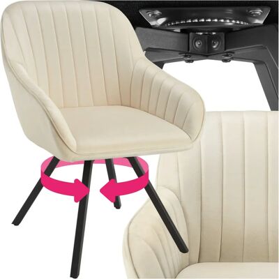 Tectake 405333 Velvet Swivel Office Chair - Office & Dining Tectake 405333 Velvet Swivel Office Chair - Office & Dining