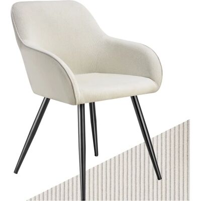 Tectake 405402 Chaise de restaurant - Crème/Noir - Confortable & Élégante - Publicité Tectake 405402 Chaise de restaurant - Crème/Noir - Confortable & Élégante - Publicité