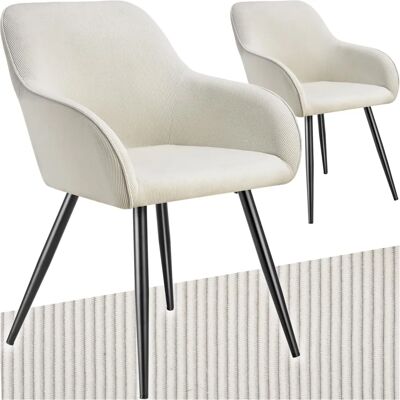 Chaise de salle à manger Marilyn de Tectake - Design moderne, Confortable, Pieds en acier - Publicité Chaise de salle à manger Marilyn de Tectake - Design moderne, Confortable, Pieds en acier - Publicité