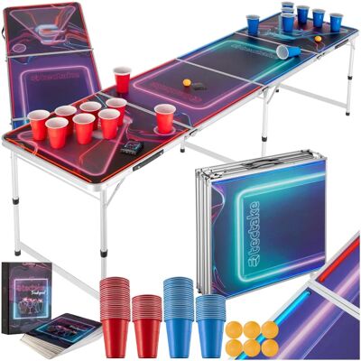 Nastavitelný Beer Pong stůl s LED osvětlením - BeerWars I Nastavitelný Beer Pong stůl s LED osvětlením - BeerWars I