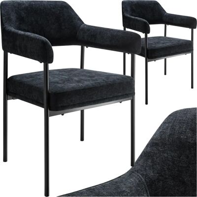 Fauteuil noir Doé de tectake - Solide, élégant & Facile à assembler - Publicité Fauteuil noir Doé de tectake - Solide, élégant & Facile à assembler - Publicité