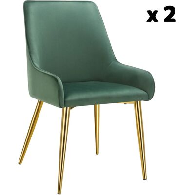 Chaise de salle à manger velours Avane - Ergonomique, Stable, Moderne - Publicité Chaise de salle à manger velours Avane - Ergonomique, Stable, Moderne - Publicité