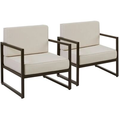 Chaise Lounge de Jardin Comosa Tectake - Grande Rembourrage - Lot de 2 - Publicité Chaise Lounge de Jardin Comosa Tectake - Grande Rembourrage - Lot de 2 - Publicité